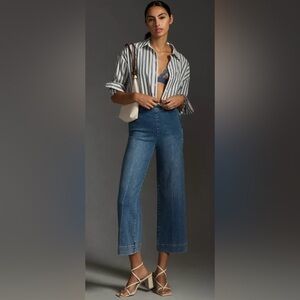 Anthropologie The Skipper Side Zip high rise Jeans